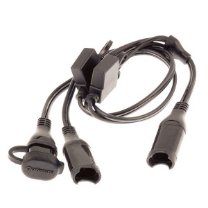 OptiMate CABLE O-05, Y-splitter, SAE in to 2 x fused SAE out