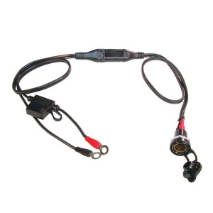 OptiMate CABLE O-08, Standard BIKE socket, with battery lead