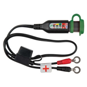 OptiMate Lithium MONITOR O-127, Permanent power sport battery lead with integrated battery status / charge system monitor for 12.8 / 13.2V lithium