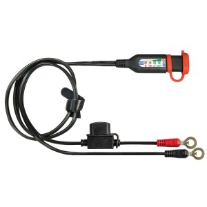 OptiMate MONITOR O-128, Permanent battery lead with integrated battery status / charge system monitor for 12V lead-acid.