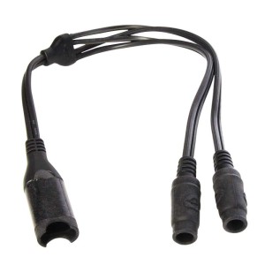 OptiMate CABLE O-35, Y-splitter, SAE IN to 2 x DC sockets OUT