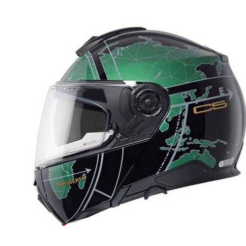 SCHUBERTH C5 DOT Graphic Globe Green - Image 7