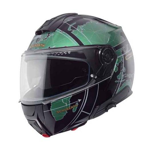 SCHUBERTH C5 DOT Graphic Globe Green