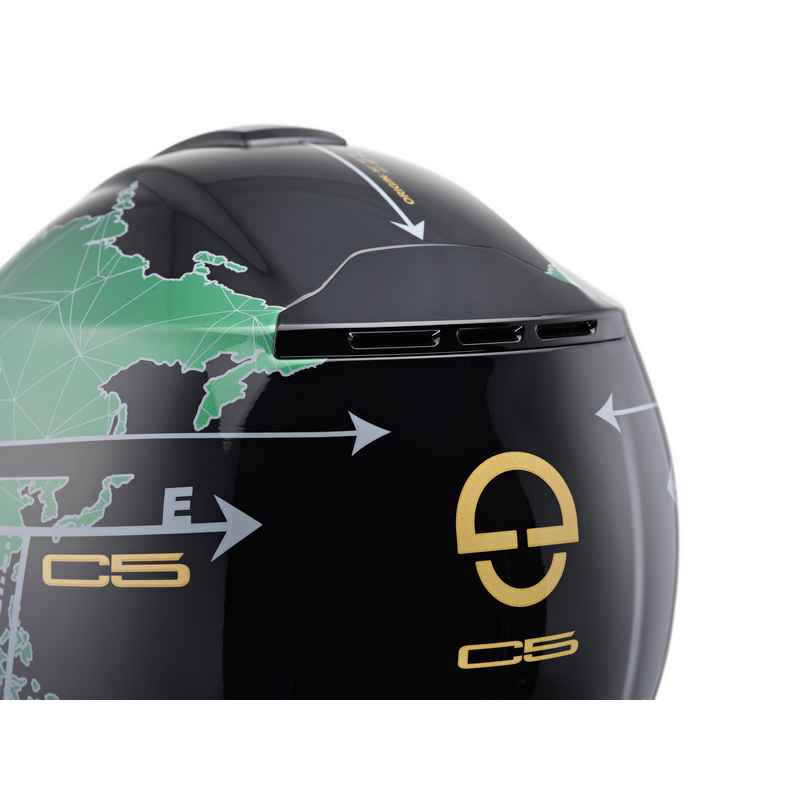 SCHUBERTH C5 DOT Graphic Globe Green - Image 4