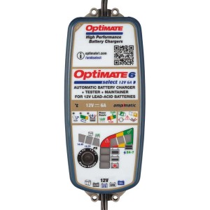 OptiMate 6 Select, TM371, 9-step 12V 6A sealed battery saving charger & maintainer