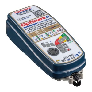 OptiMate 6 12V/24V, TM381, 8-step 12V 6A / 24V 3A sealed battery saving charger & maintainer