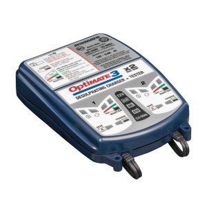 OptiMate 3 x 2 BANK, TM451, 7-step 12V 0.8A sealed battery saving charger & maintainer x2