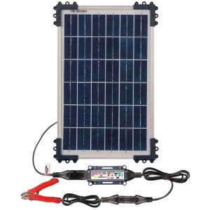 OptiMate Solar DUO 10W Travel Kit, TM522-D1TK, 6-step 12V / 12.8V 0.83A sealed solar charger & maintainer
