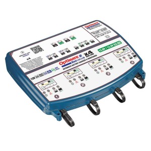OptiMate 2 DUO x 4 BANK, TM575, 5-step 12V / 12.8V 2A sealed battery maintainer x4